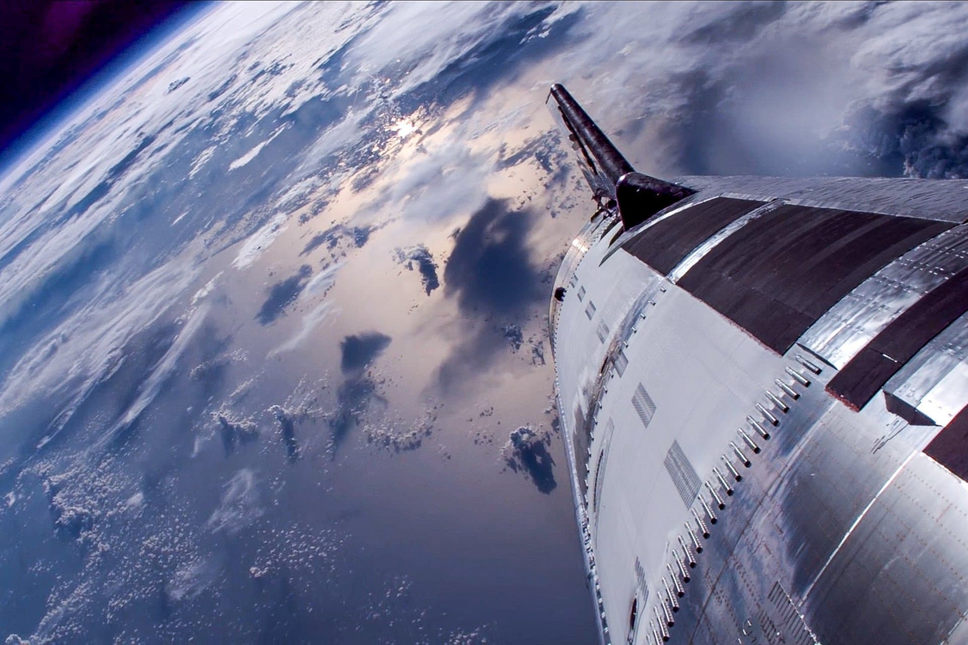 SpaceX's Starship during Flight 10 on August 26, 2025