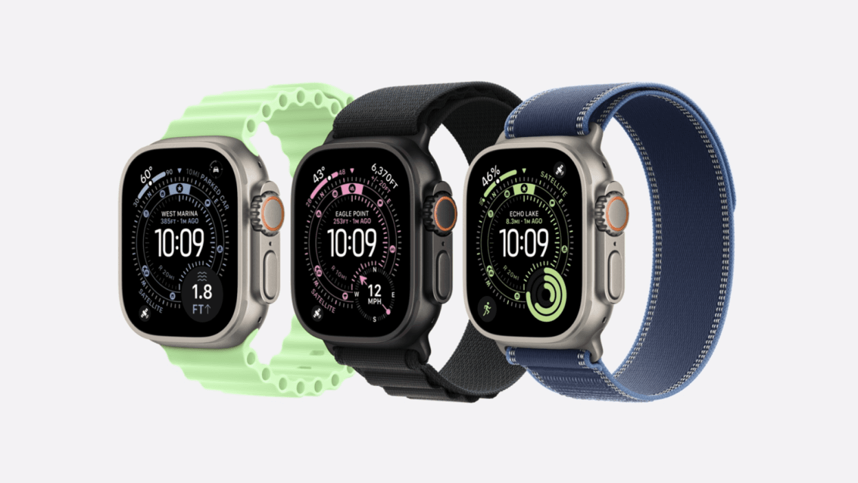 three apple watch ultra 3 smartwatches