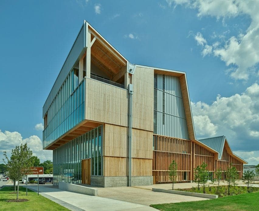 Trung tâm Thiết kế và Đổi mới Vật liệu Anthony Timberlands do Grafton Architects thiết kế