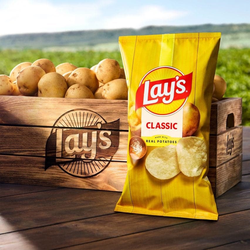 Logo Lay's với tia nắng
