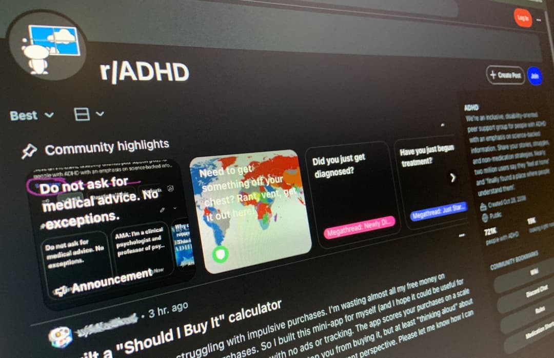 Nghiên cứu khác biệt giữa người tự chẩn đoán và được chẩn đoán ADHD