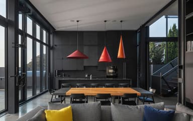 Nhà Pattern: Nghệ thuật thiết kế công nghiệp hiện đại bên bờ hồ Washington