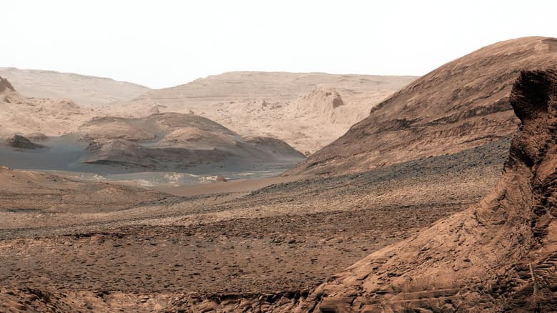 Martian surface photographed by Perseverance rover